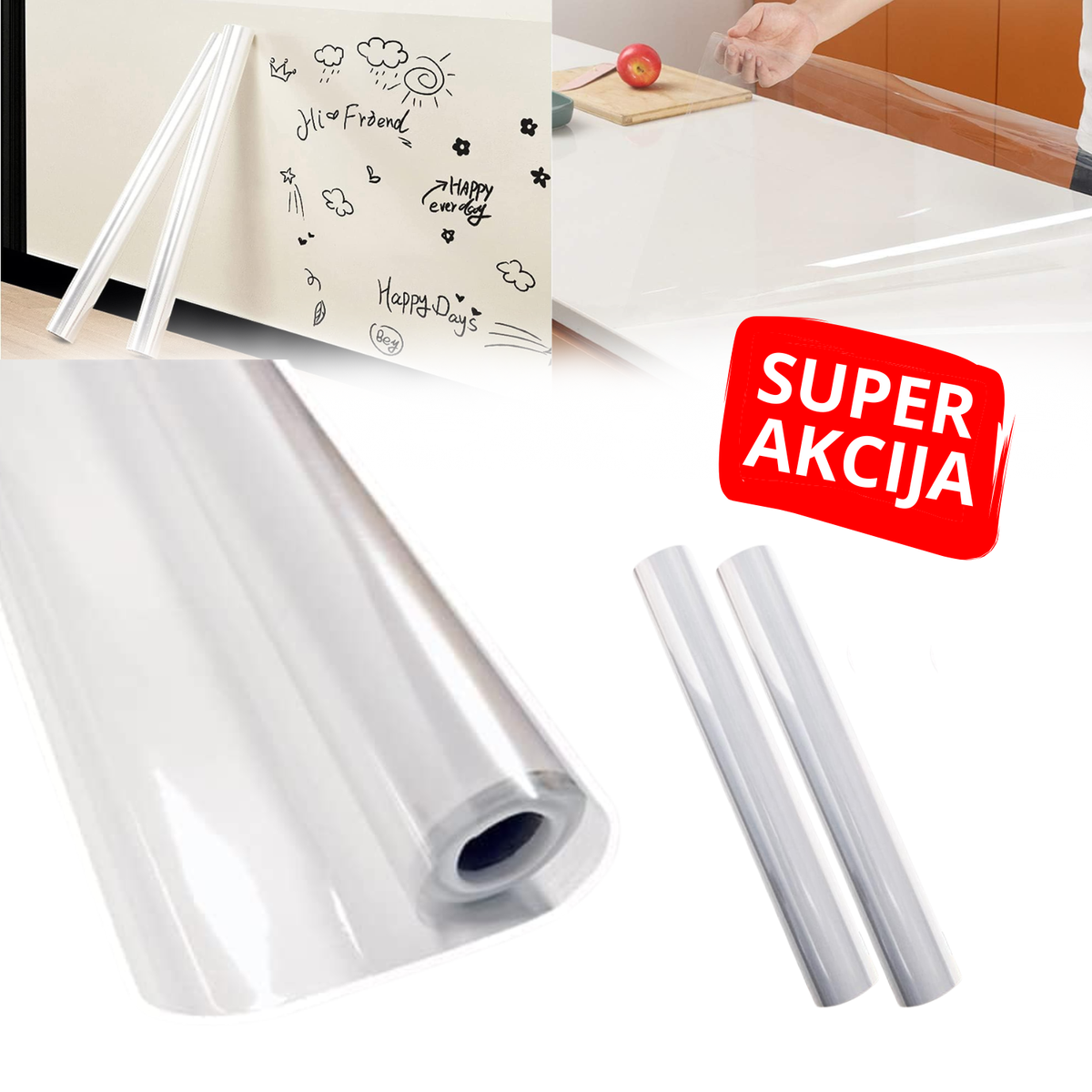 Magična folija za zaštitu zidova i površina 60x200cm