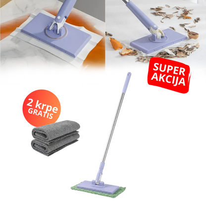 ClickMop - Mop za sve vrste krpa + 2 Mikrofiber krpe Gratis