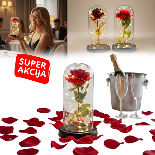 Ever Rose - Večna svetleća ruža u zvonu