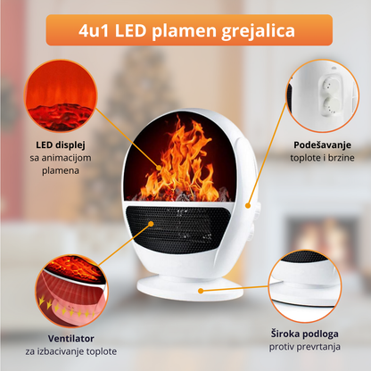 Palmenko - 4 u 1 LED Plamen Grejalica