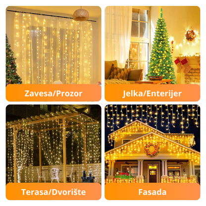 MagicLights - Novogodišnja LED Zavesa od 300 lampiona