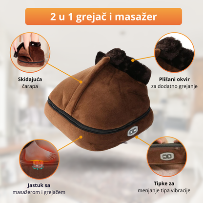 Stopalko - 2 u 1 masažer sa grejačima