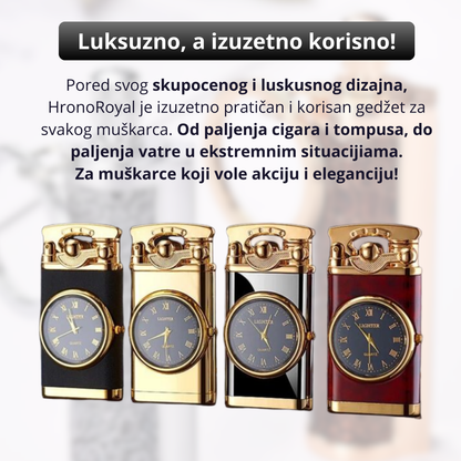 HronoRoyal - Upaljač sa mehaničkim satom