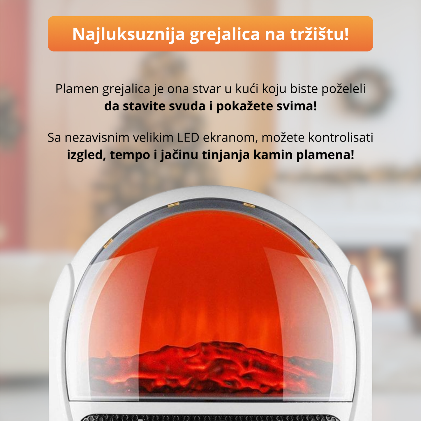 Palmenko - 4 u 1 LED Plamen Grejalica