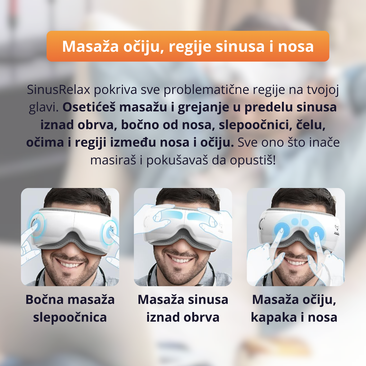 SinusRelax - Masažer za oči i sinusnu regiju