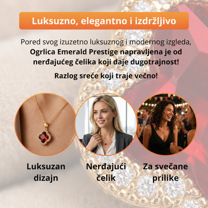 Emerald Prestige - Srećna ogrlica od nerđajućeg čelika