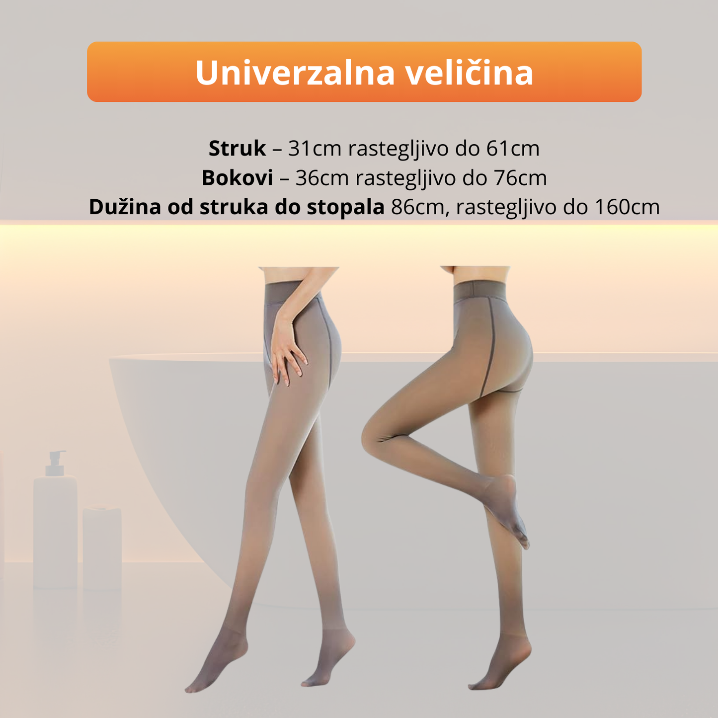 Termo čarape koje zatežu telo